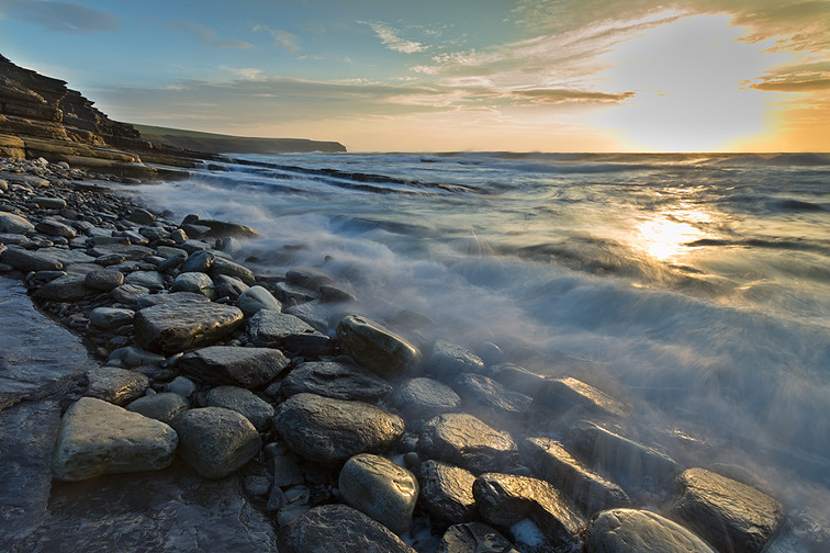 Marwick bay at sunset, Mainland, Orkney